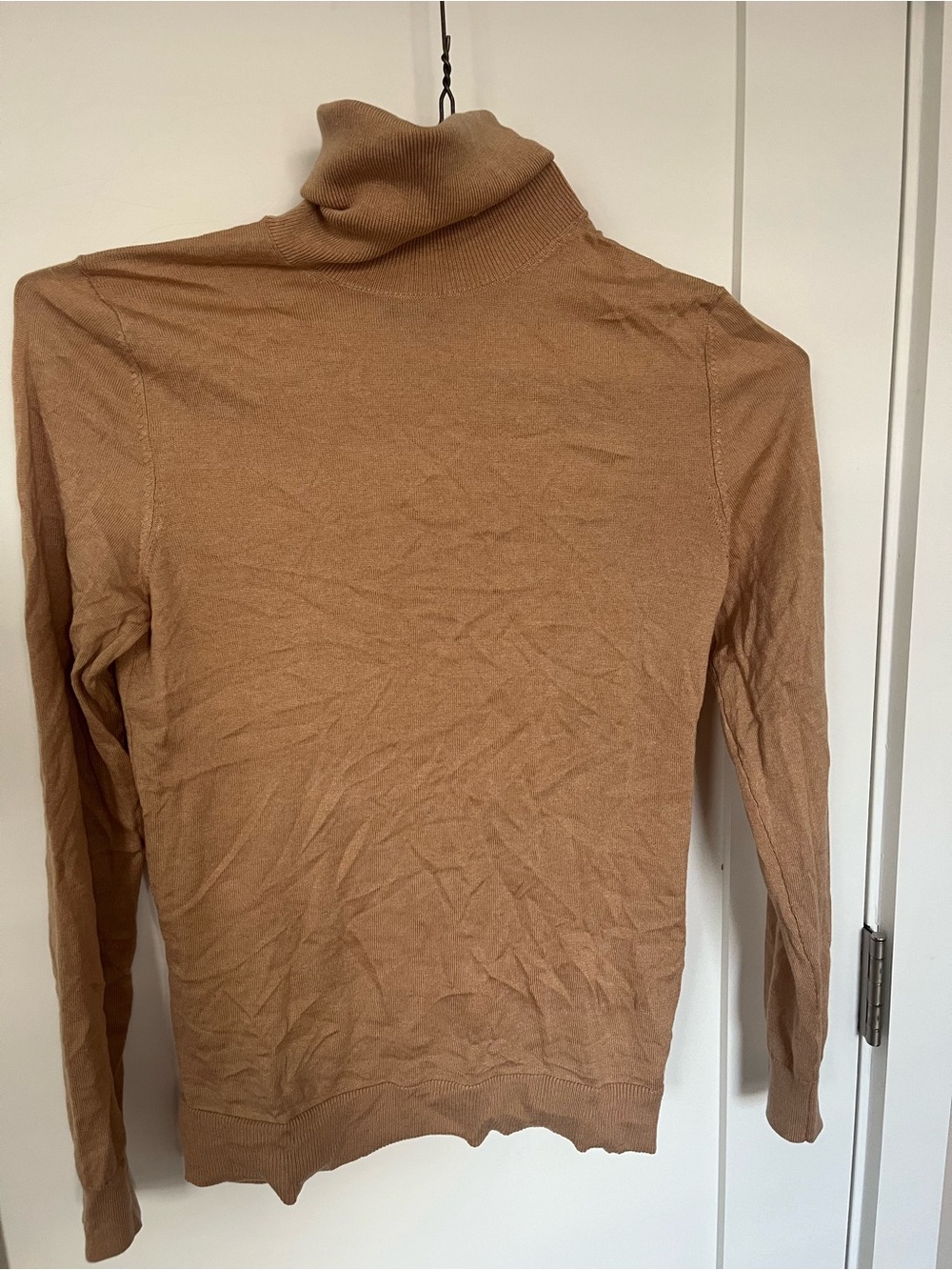 Massimo Dutti Camel-Brown Turtleneck Sweater